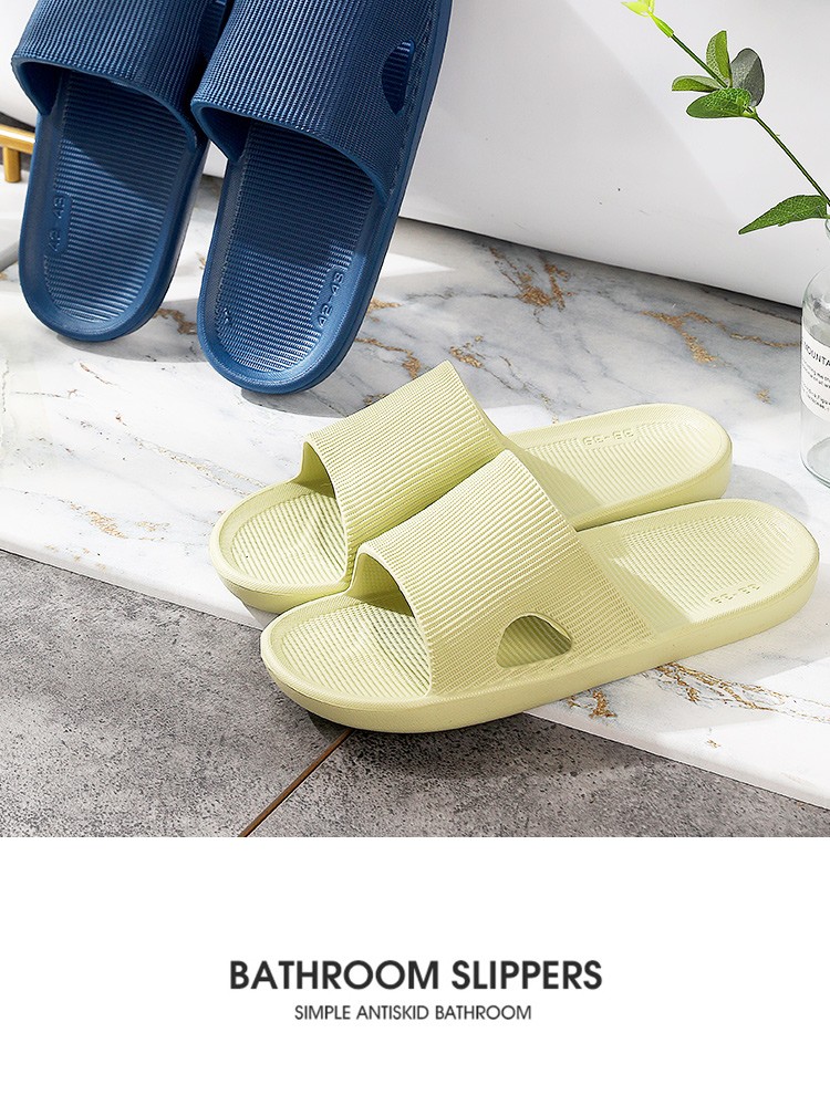 Summer indoor home couple cartoon anti-slip thick-soled soft-soled lightweight bathroom bath slippers detail image 15