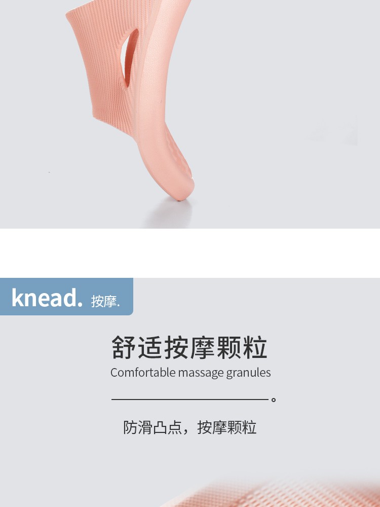 Summer indoor home couple cartoon anti-slip thick-soled soft-soled lightweight bathroom bath slippers detail image 7