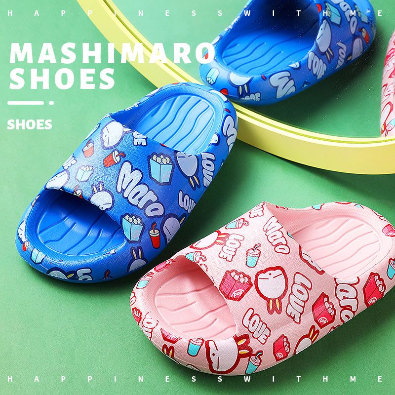 Rogue bunny kids slippers verano interior antideslizante baño suela suave para niños niños niños niñas bebé zapatillas frescas details Picture