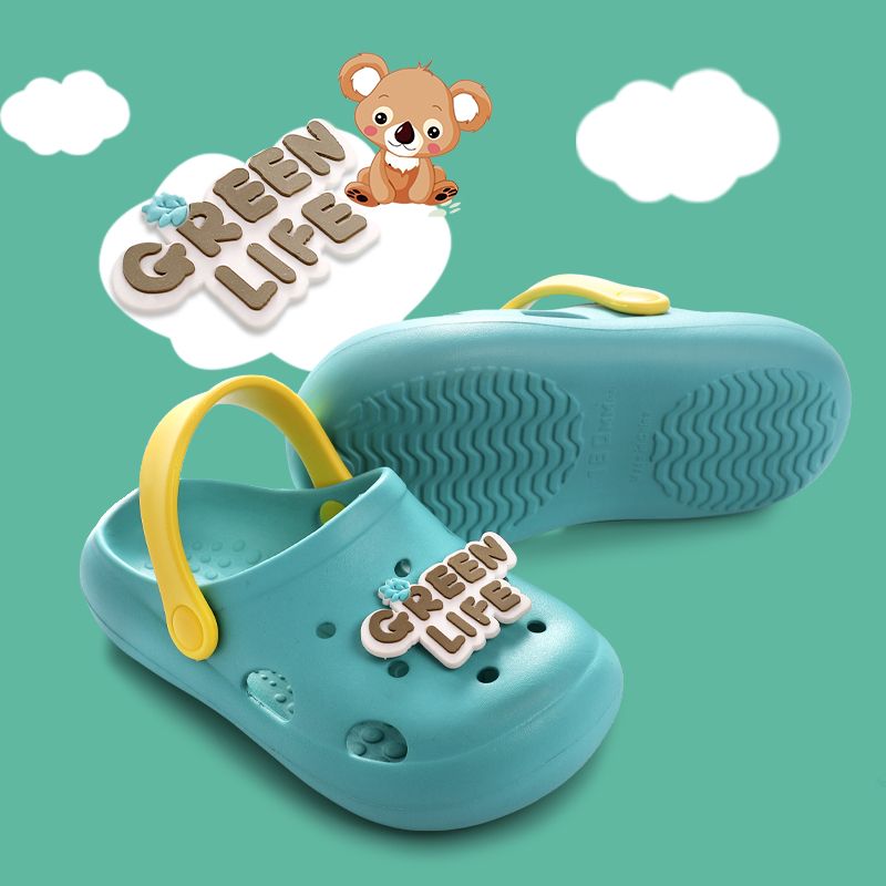 Niños crocs verano niños interior antideslizante bolsa cabeza cool slip hombres y mujeres niños bebé niños dibujos animados slippers nuevo estilo Item Picture