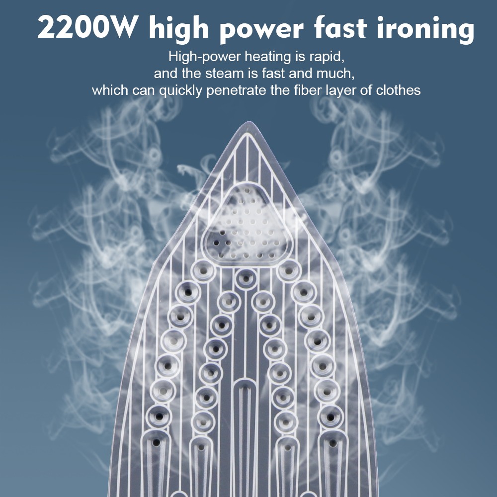 RAF European and American standard cross-border household steam iron, handheld hanging electric iron with wire, dry and wet dual-purpose, 2200W detail image 4