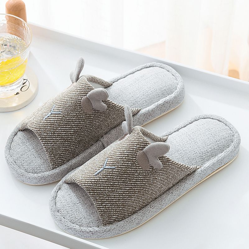 Linen slippers for women in spring and summer, for home use, indoor soft-soled floor, anti-slip and silent, couple's all-season slippers for men in 2021 Application Scenario