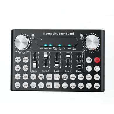 F007 English sound card live singing shout wheat equipment mobile computer universal network celebrity anchor