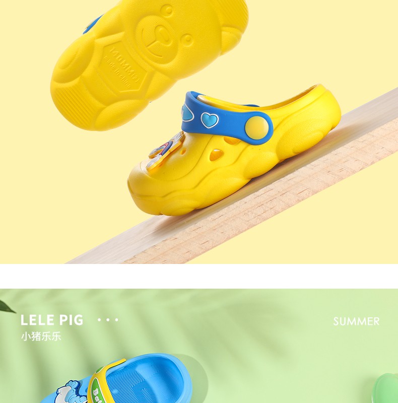 Summer children's slippers: New cool slippers for boys and girls, cute cartoon anti-slip kids, baby crocs detail image 10