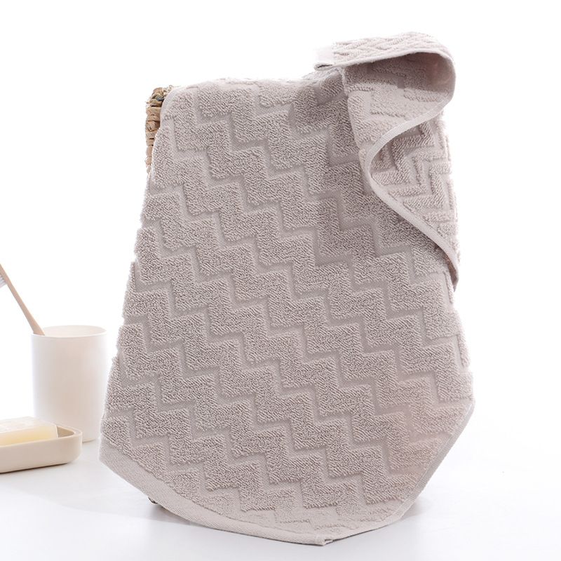 Yiwu Good Products: Qingchen Youjia Pure Cotton Absorbent Household Face Wash and Cleansing towels, wavy towels details Picture