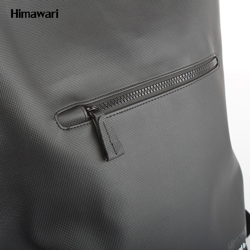Muguo Bags PU168 New PU fashionable waterproof large-capacity backpack, Korean-style solid color backpack, schoolbag, couple bag for men and women detail image 11