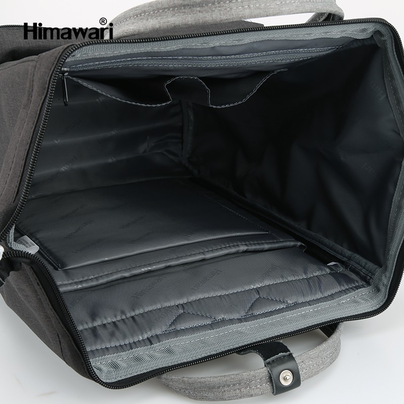 Muguo 2268 grey polyester water-resistant schoolbag detail image 6