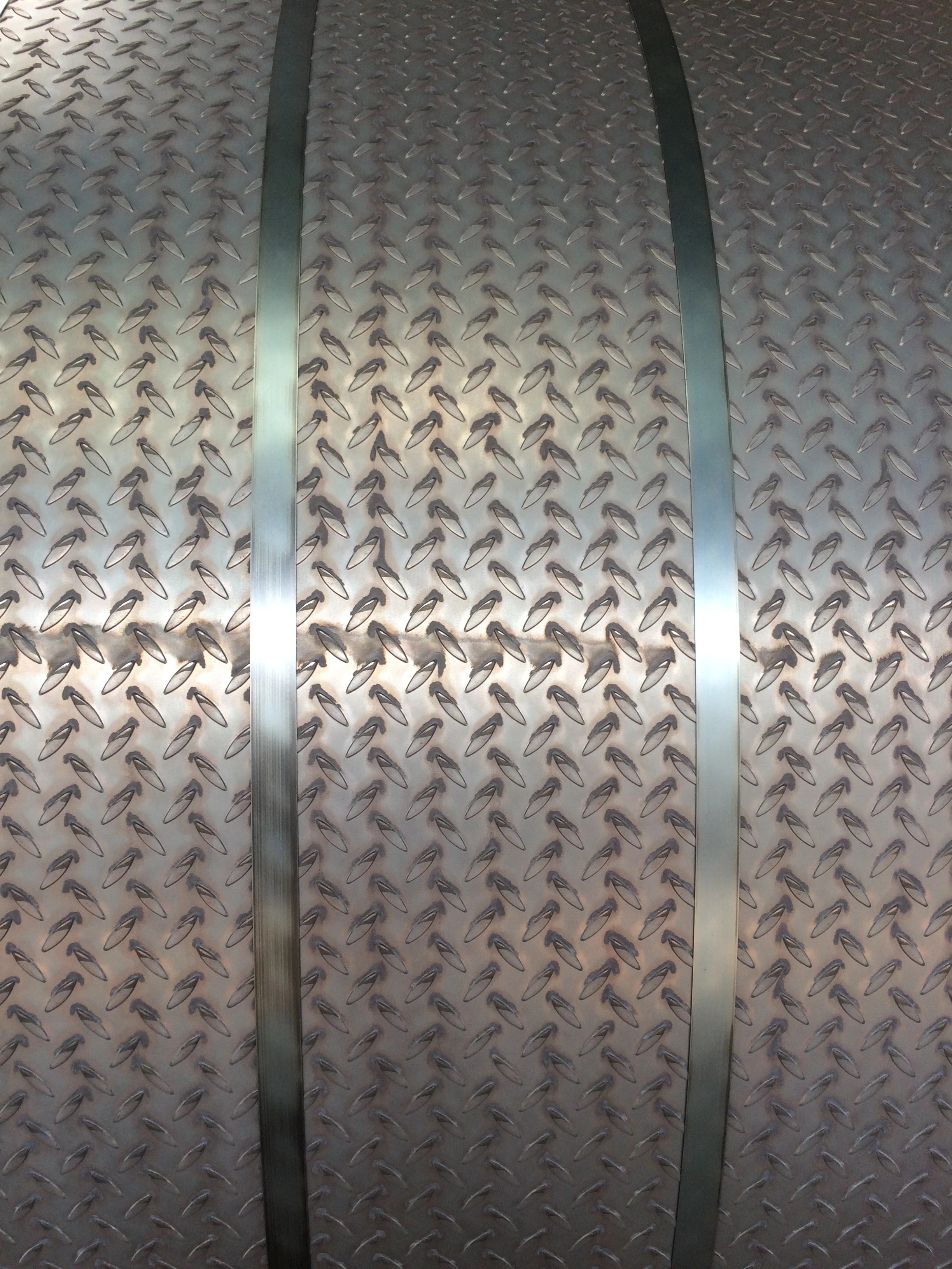 Patterned steel plate, embossed steel plate, rolled embossed steel plate, steel coil, steel plate detail image 1
