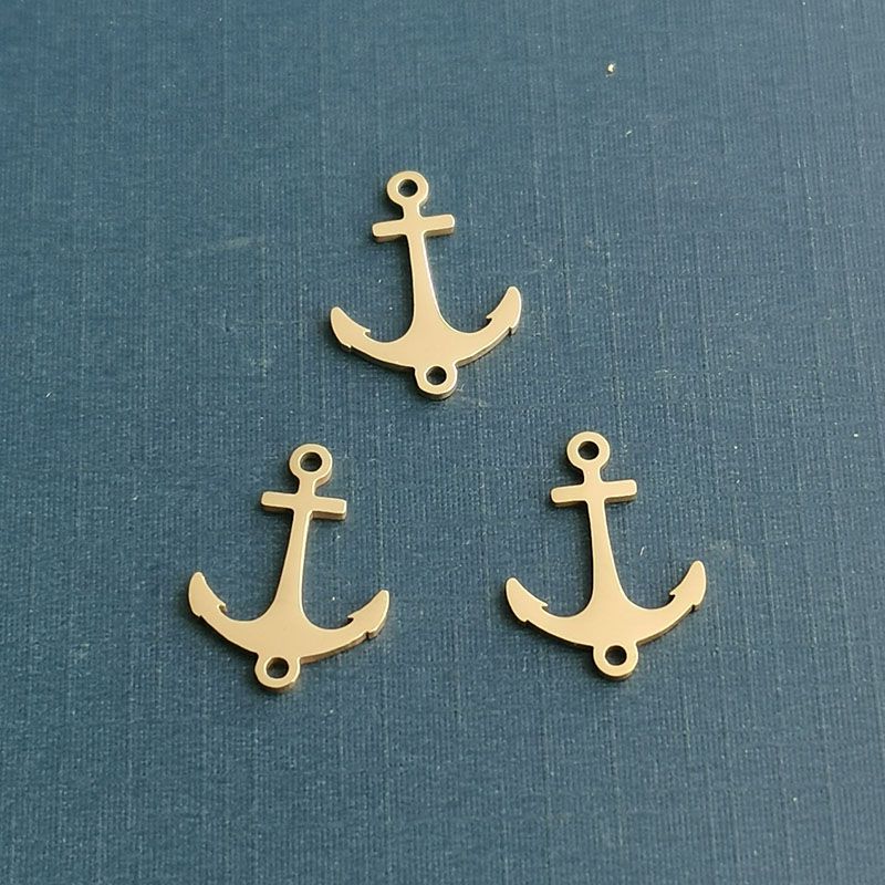Wholesale jewelry ship anchor bracelet accessories, DIY jewelry accessories, titanium steel product development and production details Picture