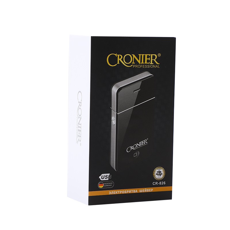 CRONIER CR-826 电动充电式剃胡刀超薄刮胡刀男迷你便携胡须刀详情图1