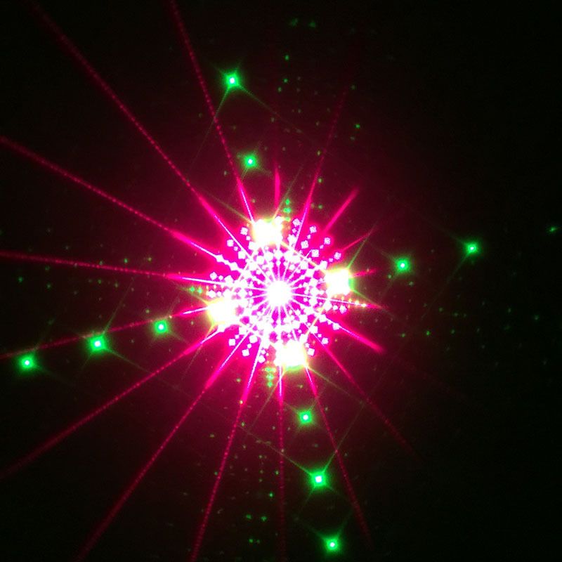LED满天星镭射灯 活动演出激光灯迷你声控舞台灯红绿图案灯详情图4