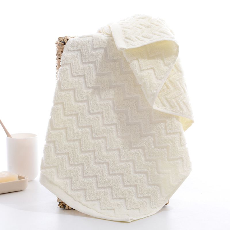 Yiwu Good Products: Qingchen Youjia Pure Cotton Absorbent Household Face Wash and Cleansing towels, wavy towels Specification image
