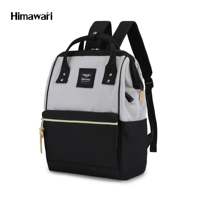 Muguo 9001 Grey and Black Polyester Backpack detail image 2