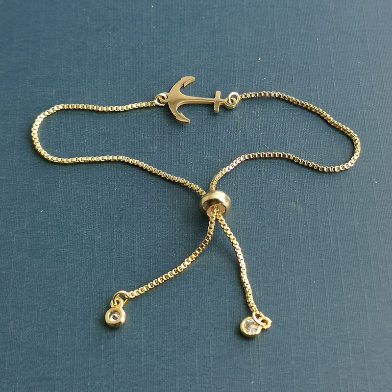 Wholesale jewelry ship anchor bracelet accessories, DIY jewelry accessories, titanium steel product development and production detail image 5