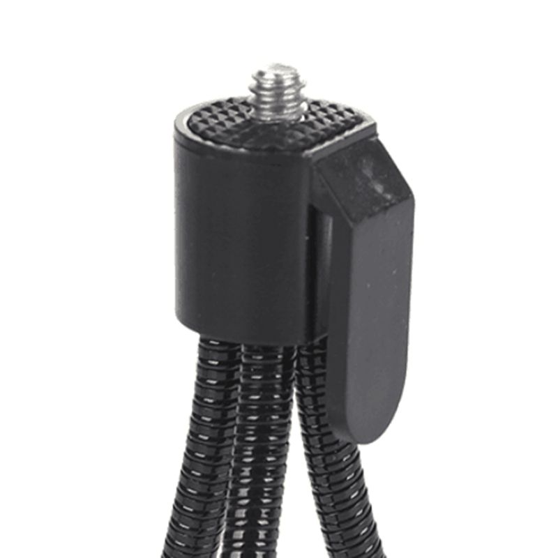 迷你弹簧软管三脚架桌面床头便携相机手机支架批发产品图