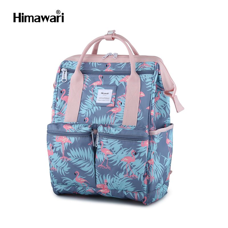 Muguo Luggage 0602 New Flamingo Backpack, European and American beach backpack, Versatile travel computer bag, female student schoolbag details Picture
