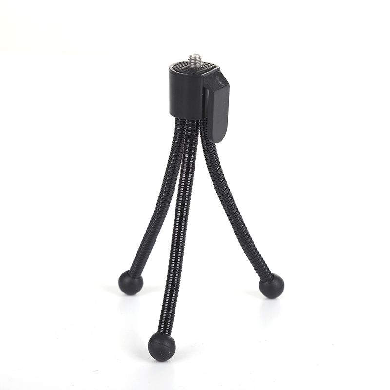 迷你弹簧软管三脚架桌面床头便携相机手机支架批发