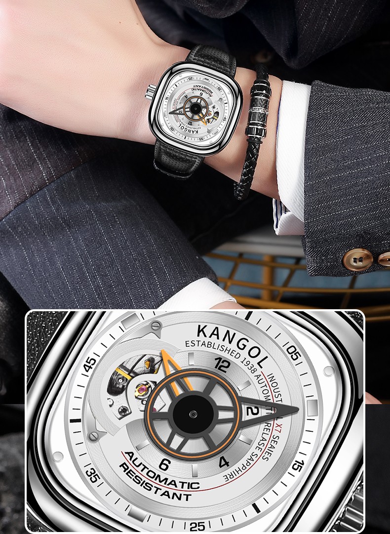英国品牌坎戈尔袋鼠KANGOL全自动机械表男士手表学生防水抖音同款详情图18