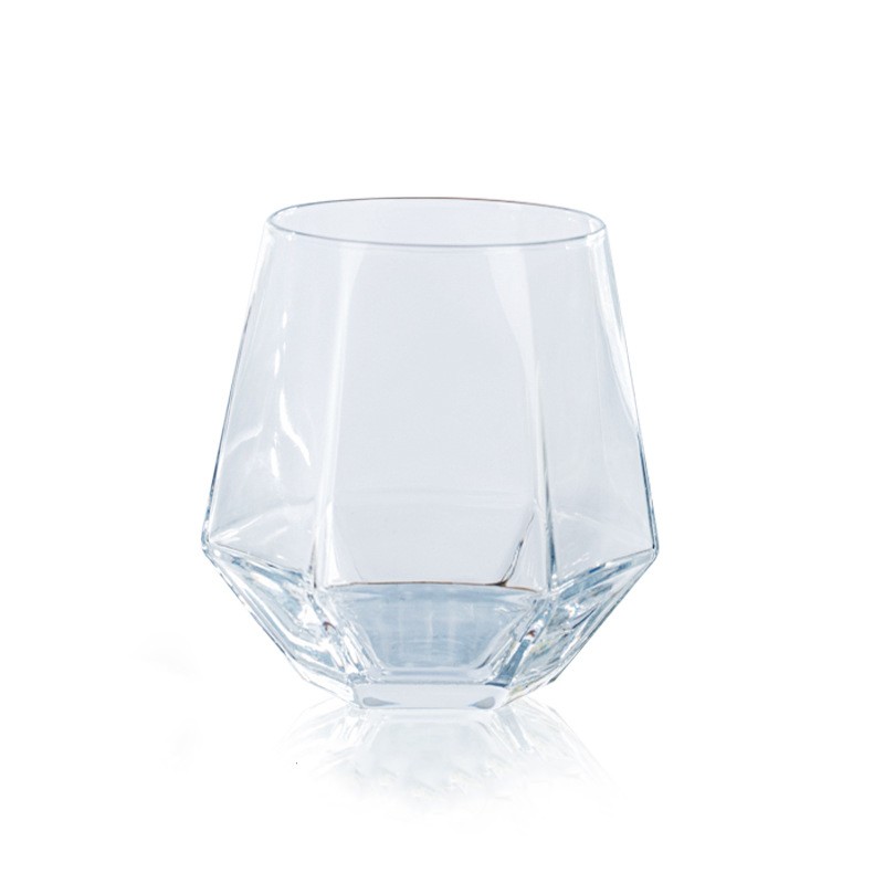 3715六角水晶无铅玻璃水杯威士忌果汁网红杯玻璃杯详情图1