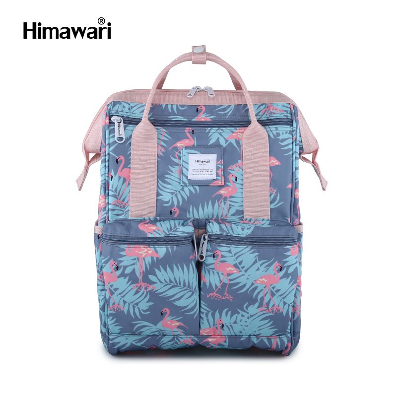 Muguo Luggage 0602 New Flamingo Backpack, European and American beach backpack, Versatile travel computer bag, female student schoolbag