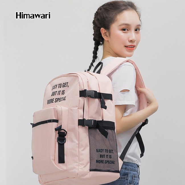 Muguo KR1001 fashionable and versatile backpack, a schoolbag with a letter school style for both boys and girls, and a large capacity travel bag detail image 5