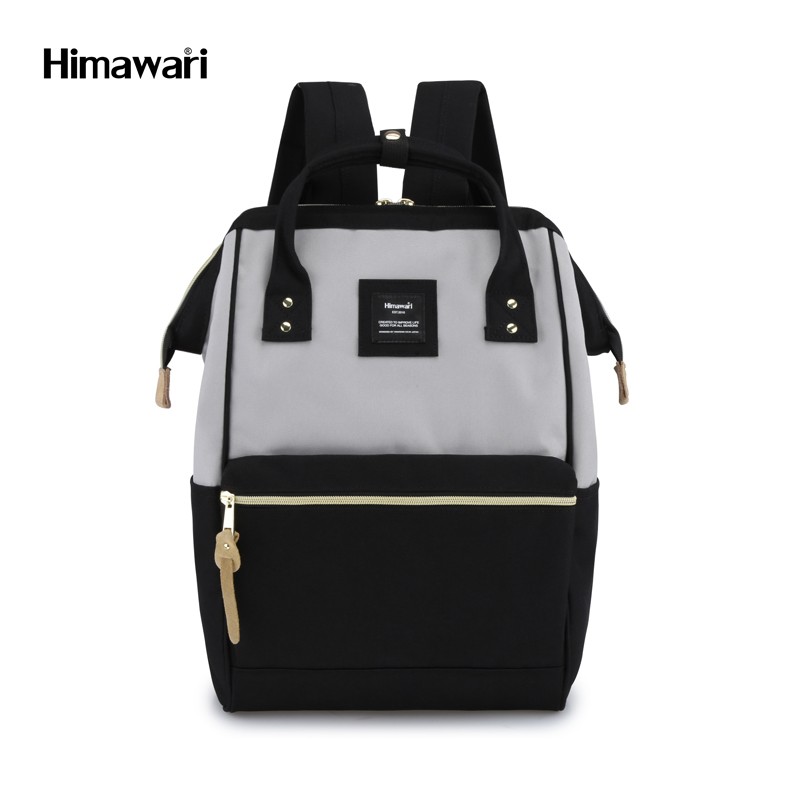 Muguo 9001 Grey and Black Polyester Backpack detail image 1