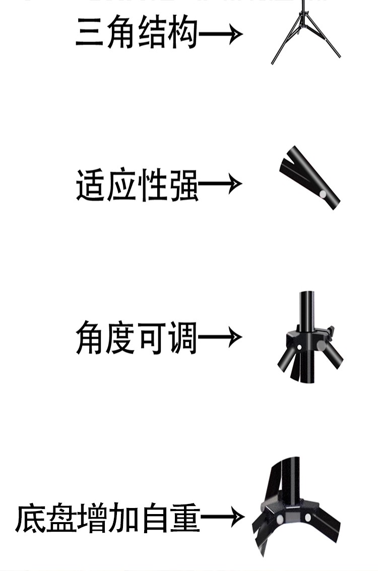 A complete set of 10-inch (26 cm) live-streaming beauty lamps detail image 13