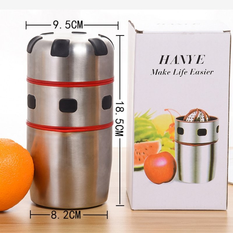 不锈钢手动榨汁机小型榨橙器柠檬橙子挤压炸榨汁杯手工榨橙汁神器详情图1
