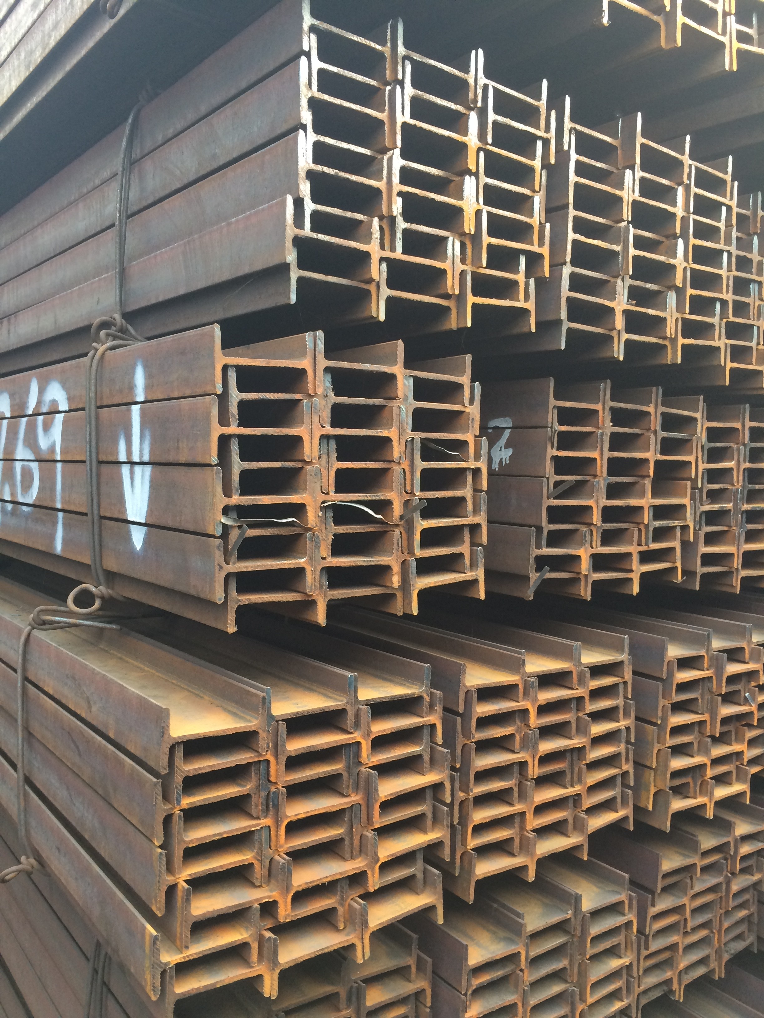 H-shaped steel, I-beam, steel beam, steel column, steel frame detail image 3