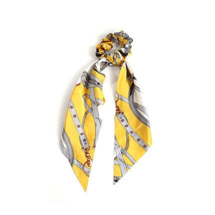 Yiwu quality products: Korean chanel-style ribbons, super ethereal hair bands, women's hair ties, popular ponytail hair ties, women's 2021 new large intestine hair ties detail image 4