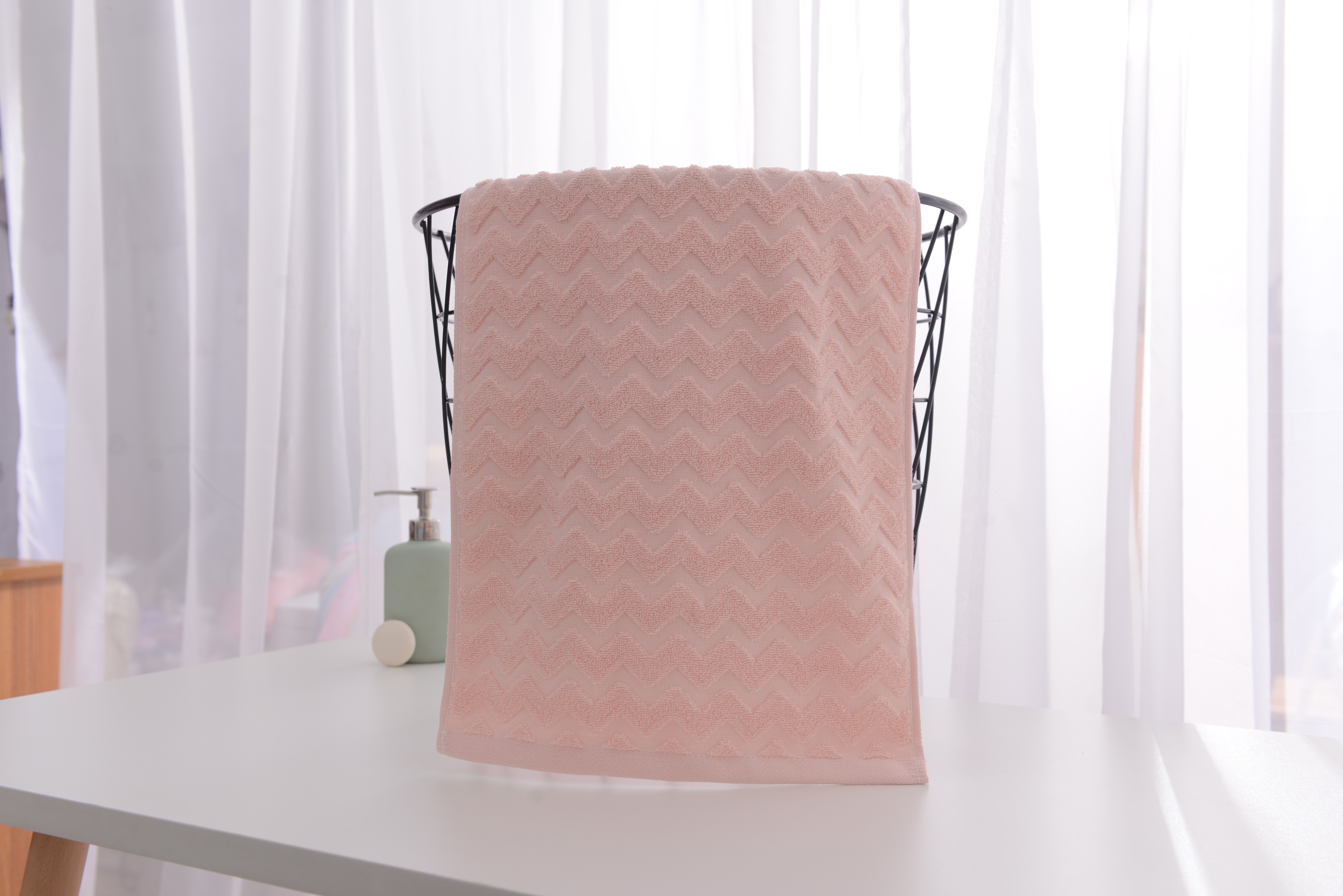 Yiwu Good Products: Qingchen Youjia Pure Cotton Absorbent Household Face Wash and Cleansing towels, wavy towels detail image 1