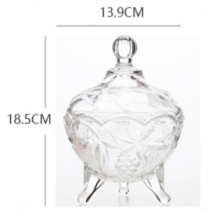 Glass sugar jars, melon seed boxes, candy boxes, snack boxes, cans, dried fruit boxes, jewelry boxes, storage jars, living room ornaments, demagnetization jars detail image 3