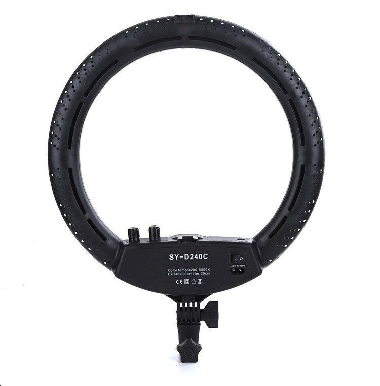 14-inch ring-shaped light with a stand for live-streaming, beauty and contact lenses, mobile phone lighting, photography and taking pictures detail image 9