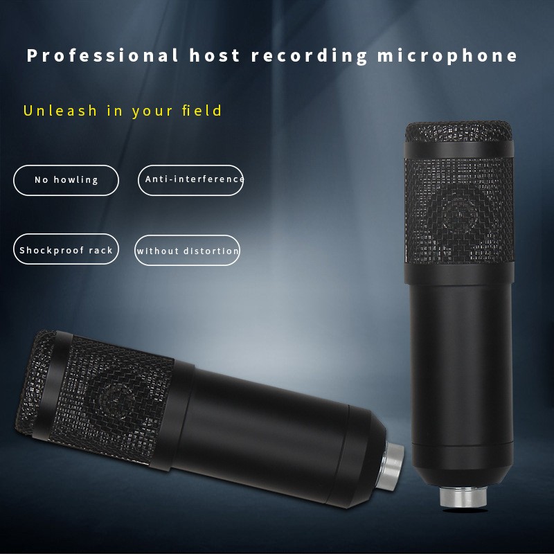 Cross-border direct supply live streaming dedicated microphone BM800 diaphragm condenser microphone usb interface can be connected to sound card speakers detail image 4