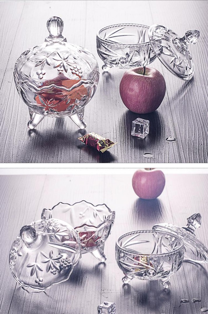 Glass sugar jars, melon seed boxes, candy boxes, snack boxes, cans, dried fruit boxes, jewelry boxes, storage jars, living room ornaments, demagnetization jars detail image 2