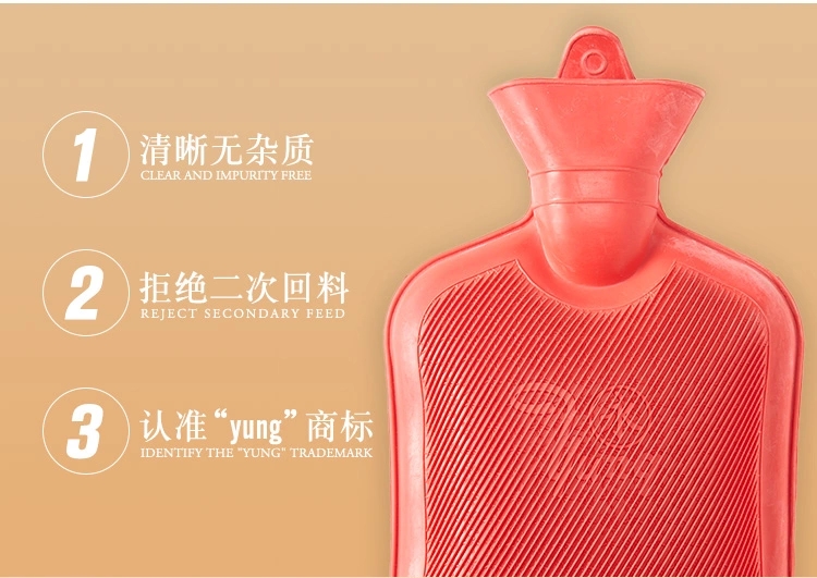 橡胶热水袋注水暖肚子女热敷学生可爱中号暖脚床上灌水暖手宝宝详情图6