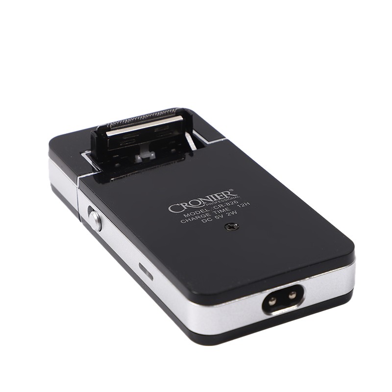 CRONIER CR-826 电动充电式剃胡刀超薄刮胡刀男迷你便携胡须刀详情图3