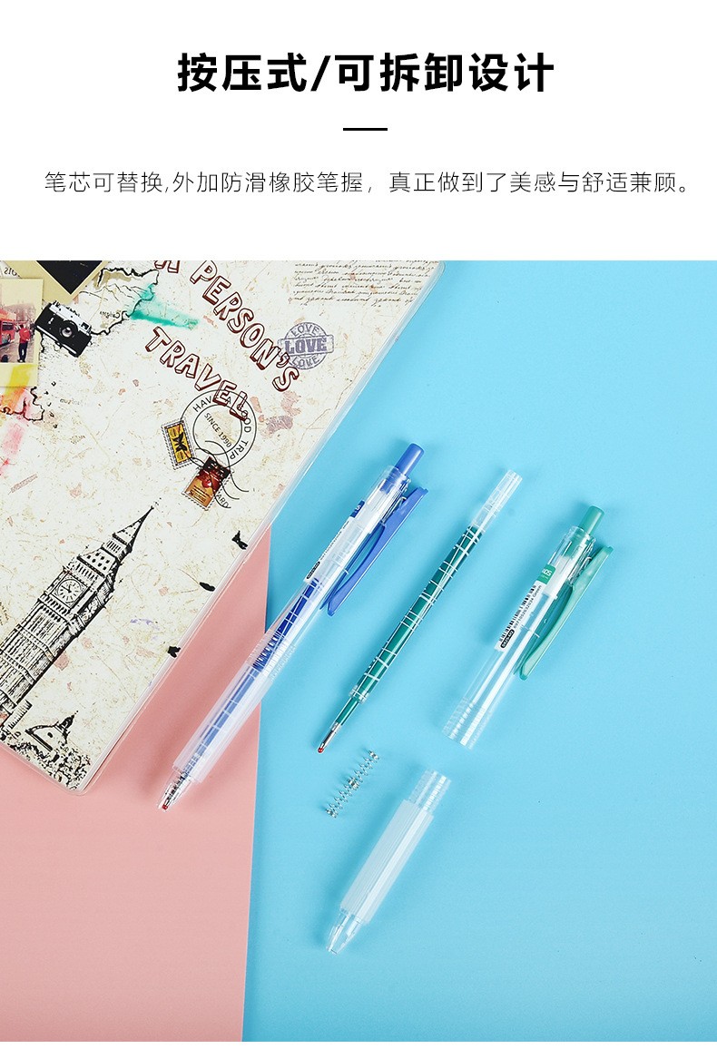 Shanzhi 625 Metal high-gloss gel Pen, student doodling and drawing notebook pen Color set, factory direct sale pic 7