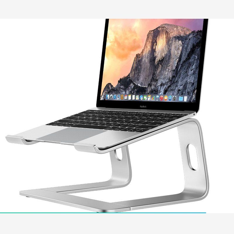 笔记本电脑支架托架苹果桌面立式散热器增高底座可升降折叠轻mac悬空铝合金架详情图1