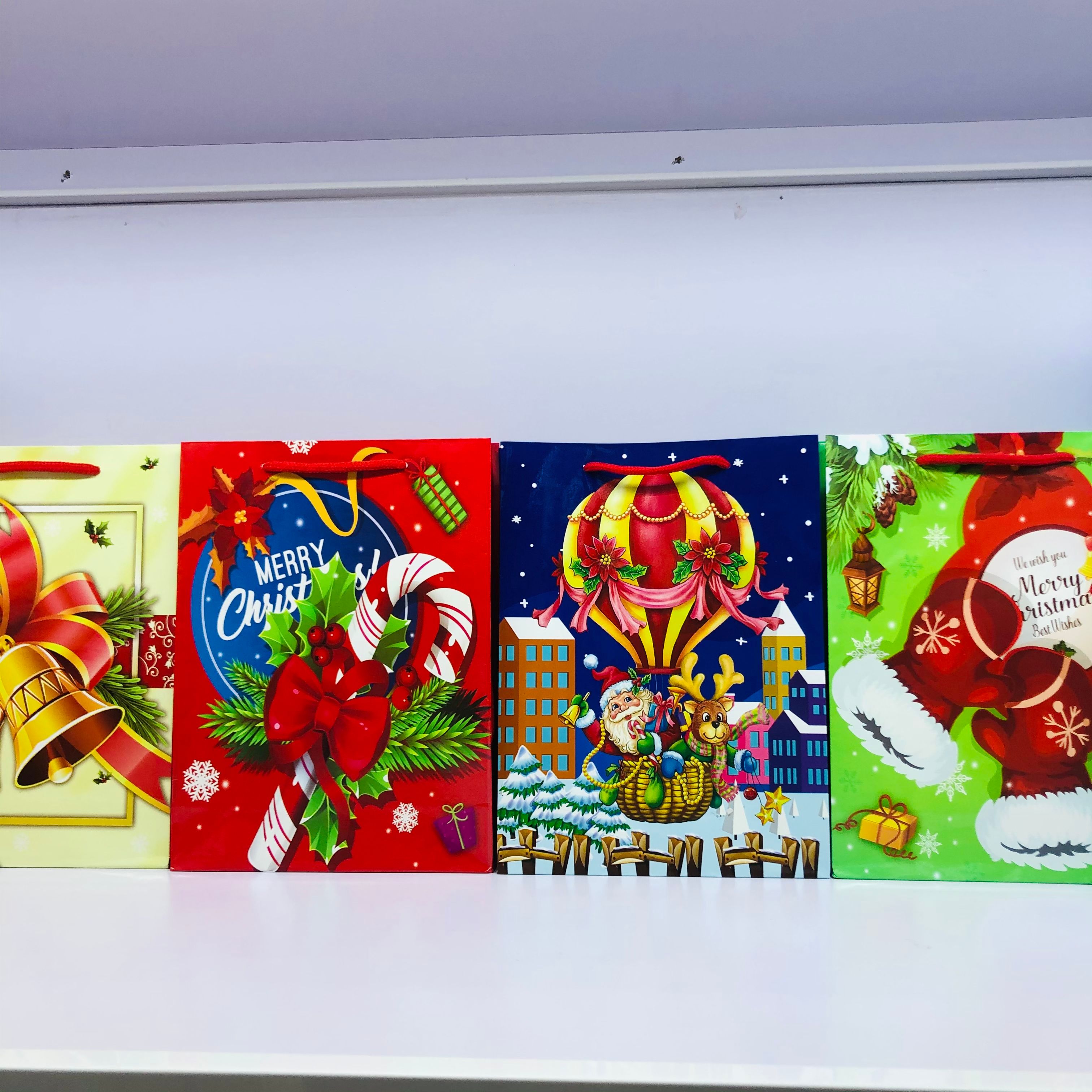 圣诞节礼品袋糖果圣诞纸袋平安夜礼物袋创意圣诞树纸袋铜板纸袋