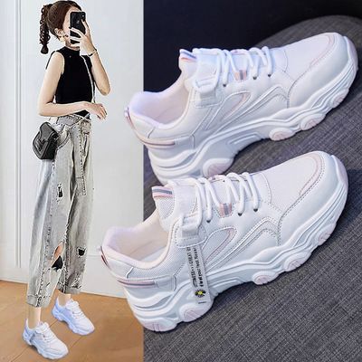 2021春夏新款韩版运动老爹女鞋ins学生跑步街拍休闲潮鞋增高NK113细节图