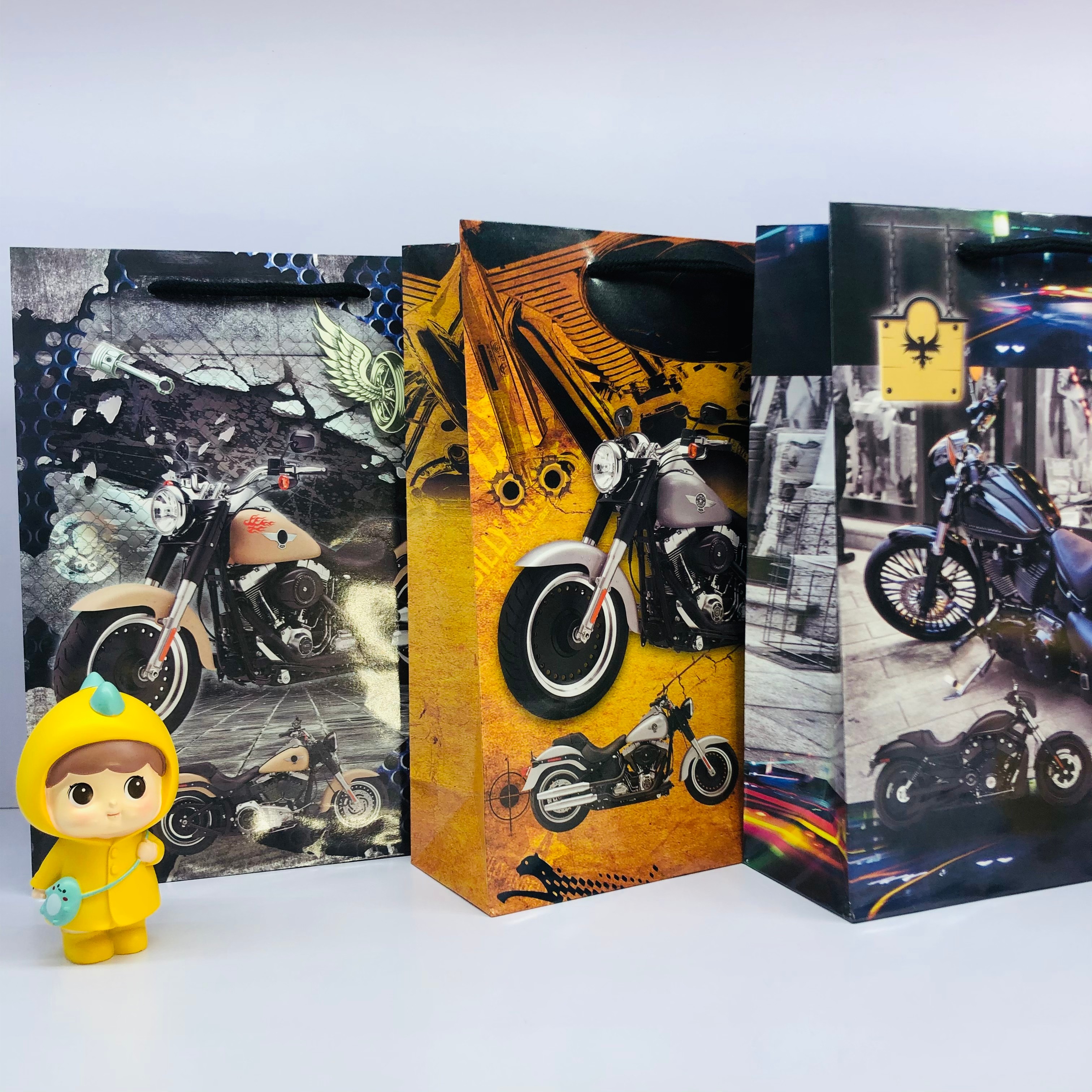 厂家可定制礼品袋环保纸袋手提袋购物袋服饰生日父亲节摩托铜板纸袋详情图1