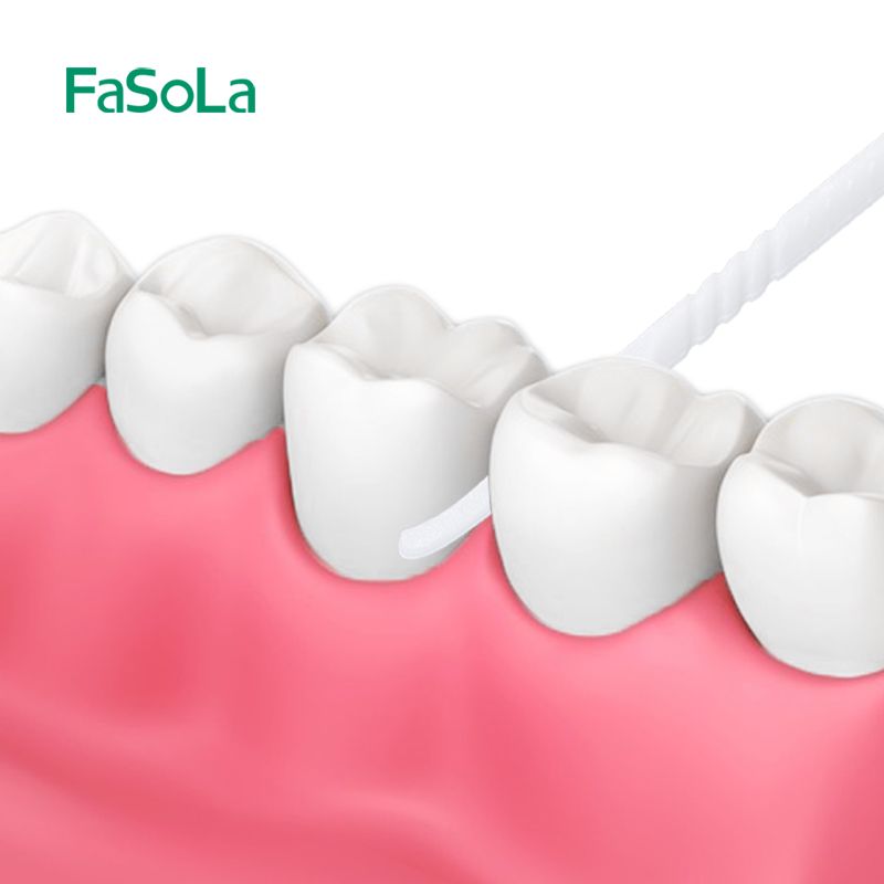 100-piece interdental brush for cleaning the gaps between teeth, dental braces, periodontal care, and interdental brushes details Picture