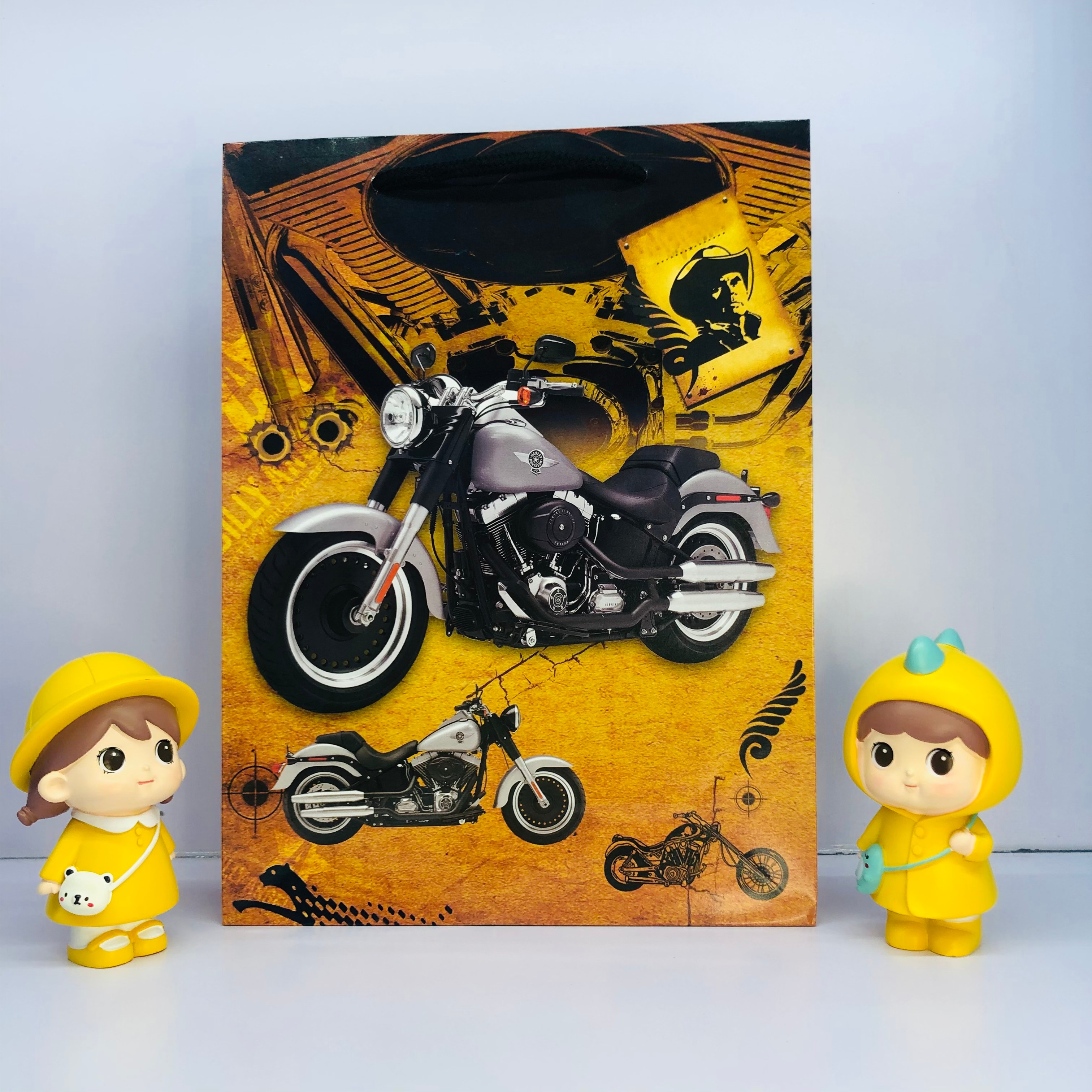 厂家可定制礼品袋环保纸袋手提袋购物袋服饰生日父亲节摩托铜板纸袋详情图4