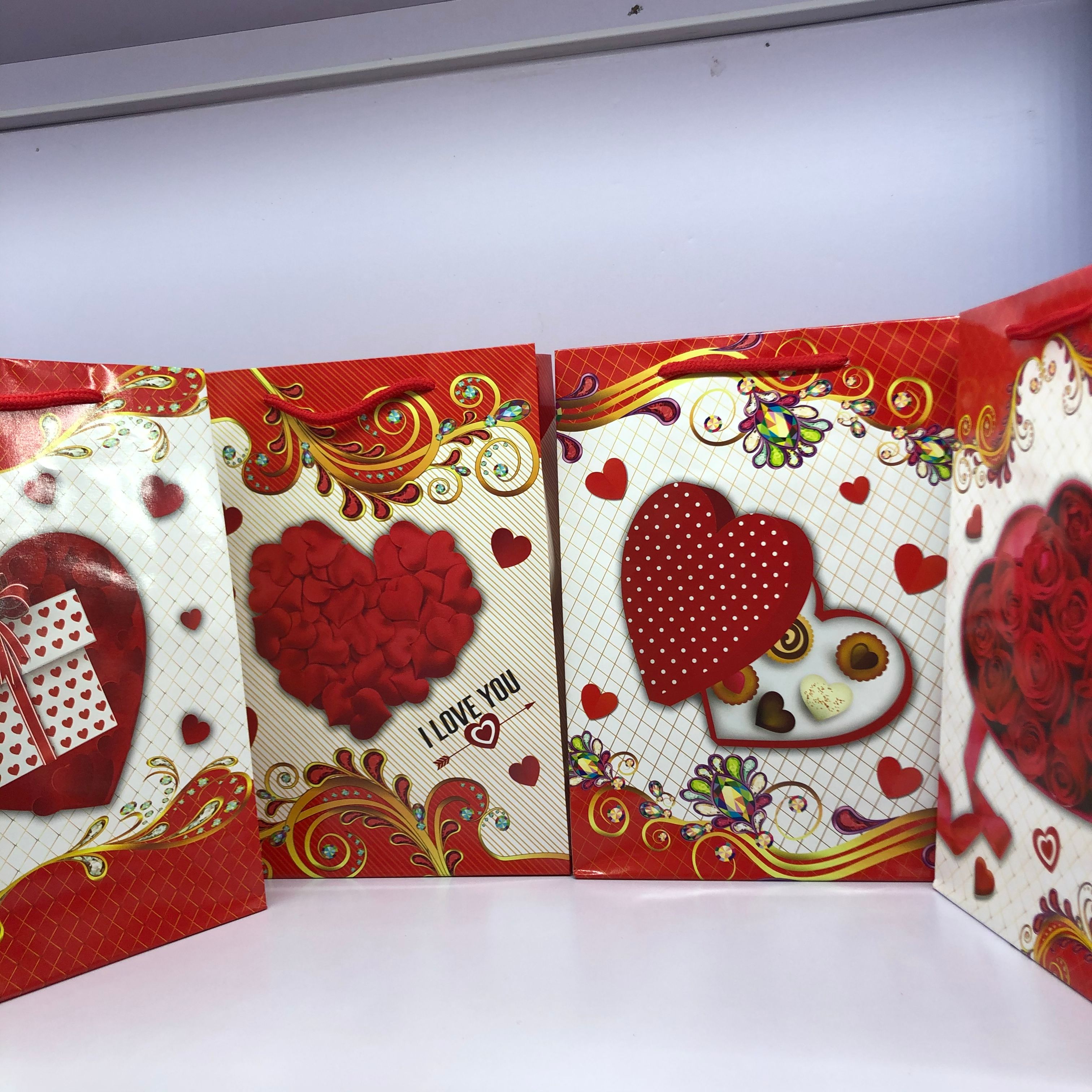 礼品袋环保袋纸袋手提袋饰品购物袋服饰袋儿童爱心小熊纸袋铜板纸