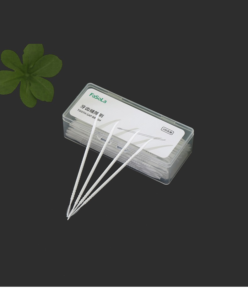 100-piece interdental brush for cleaning the gaps between teeth, dental braces, periodontal care, and interdental brushes detail image 13