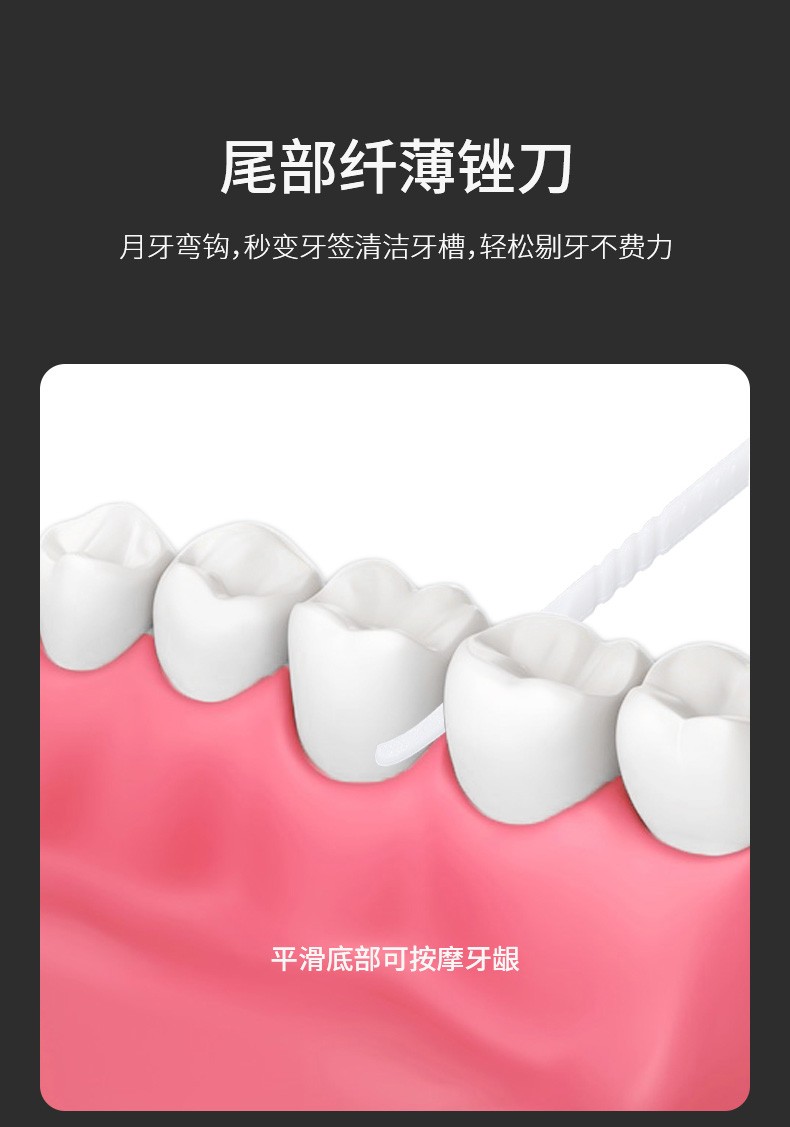 100-piece interdental brush for cleaning the gaps between teeth, dental braces, periodontal care, and interdental brushes detail image 10