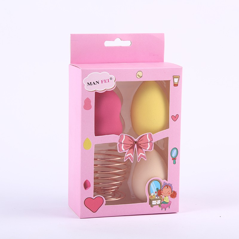 Dry and wet dual-purpose beauty egg set, non-powder makeup egg, super soft sponge makeup egg, gourd powder puff makeup tool detail image 4