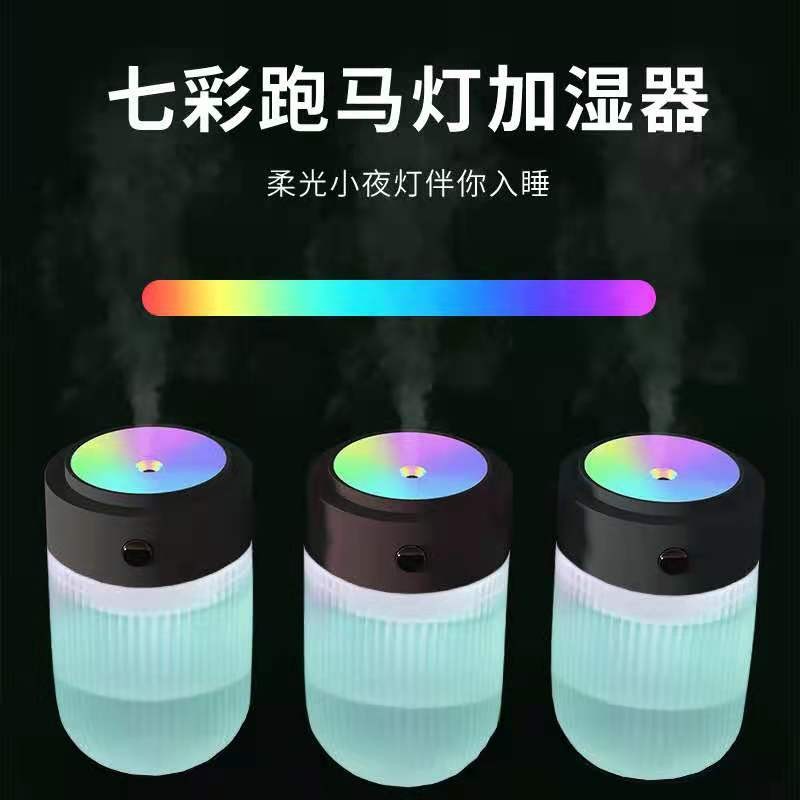 新款炫彩杯空气加湿器 桌面家用车载夜灯加湿器详情图2