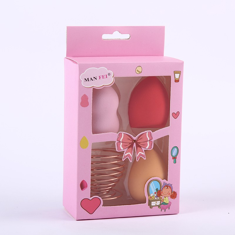 Dry and wet dual-purpose beauty egg set, non-powder makeup egg, super soft sponge makeup egg, gourd powder puff makeup tool detail image 3